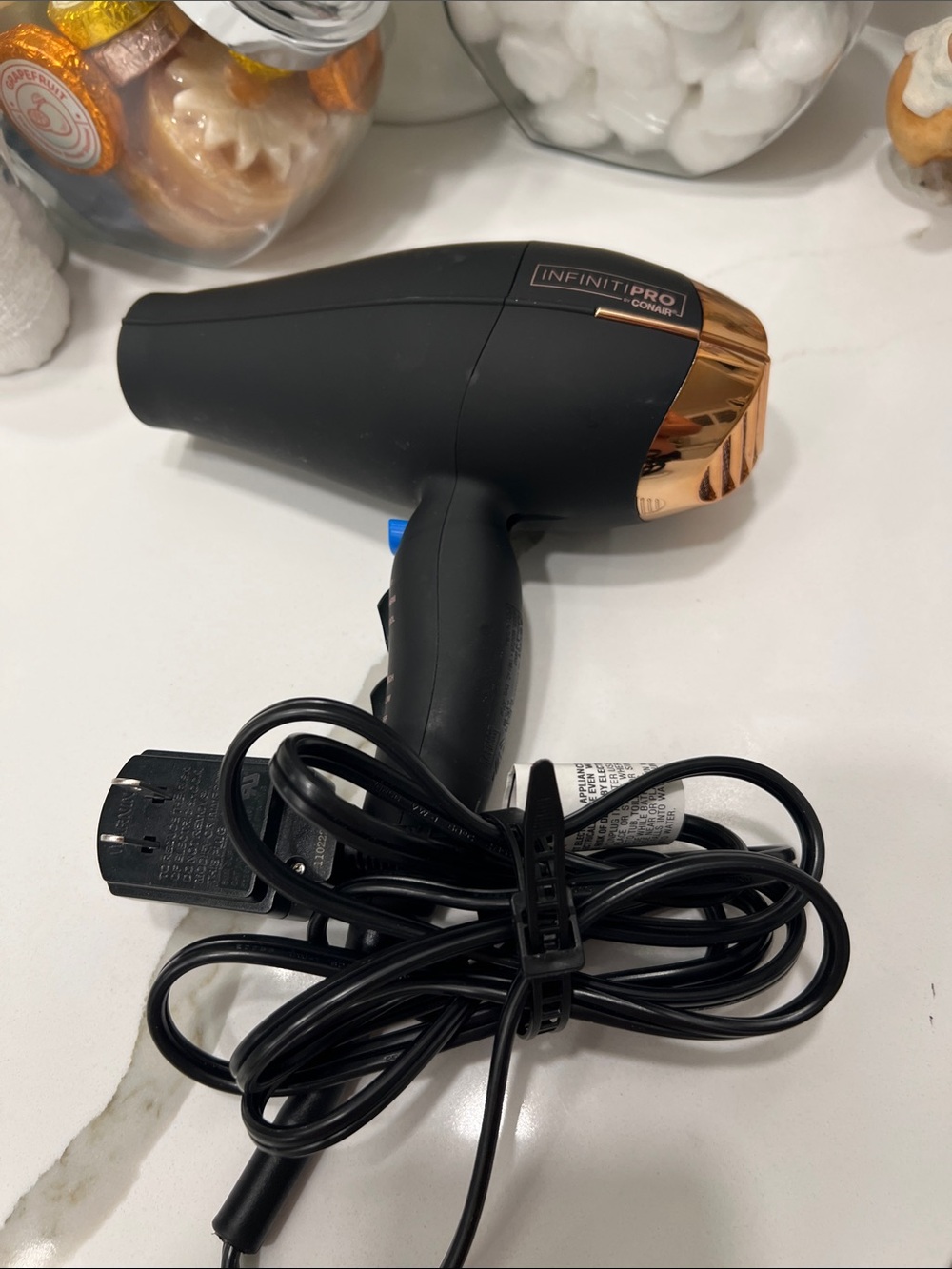 InfinitiPRO by Conair Black & Rose Gold Hair Dryer